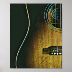 Poster Cadeaux pour les amateurs de guitare