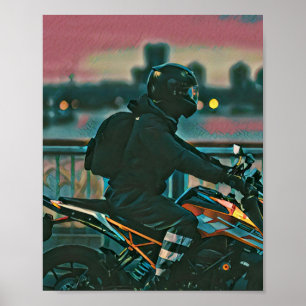 Poster Cadeaux pour motards