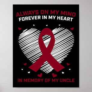 Poster Cadeaux Sang Cancer Produits Oncle Myélome multipl