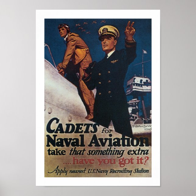 Poster Cadets de l'aviation navale (Devant)