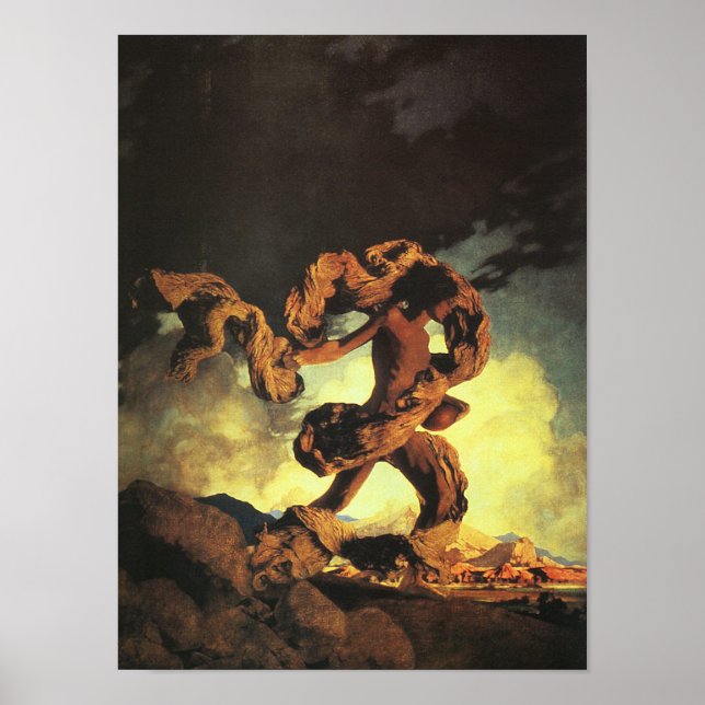 Poster Cadmus semer les dents du dragon, paroisse Maxfiel (Devant)