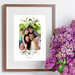 Poster Cadre botanique Famille photo Fleur sauvage élégan