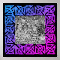 Cadre Colorful Celtic Knots Ajouter Votre Photo