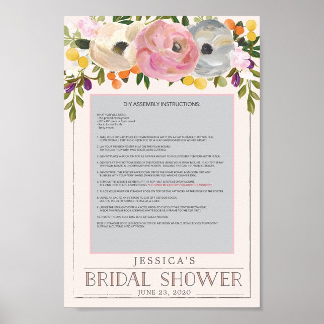 Poster Cadre d'affiche de prop de photo Sweet Blooms (Devant)