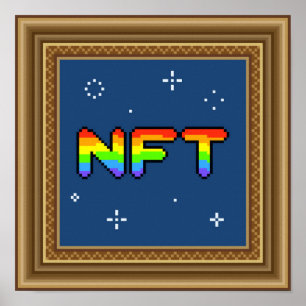 Poster Cadre d'art Pixel NFT