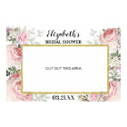 Cadre de photomaton floral rose Boho Blush 
