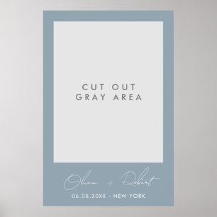 Poster Cadre de selfie minimaliste Mariage