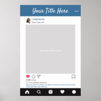 Cadre de selfie pour photo prop personnalisé Insta