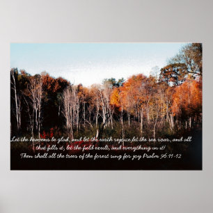 Poster Cadre facultatif voir prix sans cadre Psaume 96:11