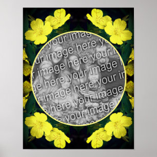 Poster Cadre Fleur de Géranium Jaune Créez votre propre p