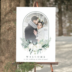 Poster Cadre photo arc-en-ciel de fleurs de coton Mariage