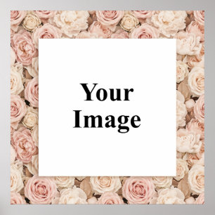 Poster Cadre photo Blush Vintage Rose