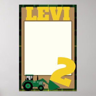 POSTER CADRE PHOTO PROP - THÈME TRACTOR