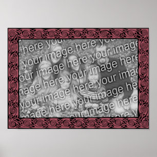 Poster Cadre Plum Design Celtique Ajouter Votre Photo