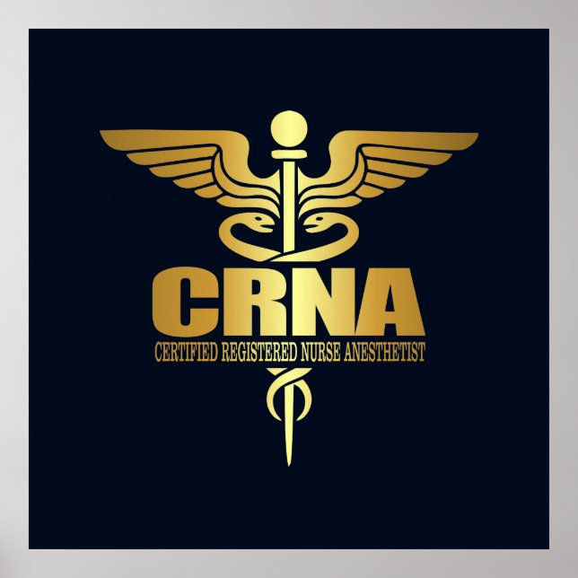 Poster Caducée d'or (CRNA) (Devant)