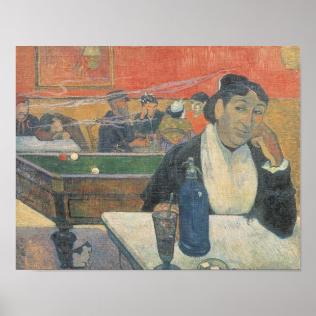 Poster Café à Arles, 1888 (Devant)