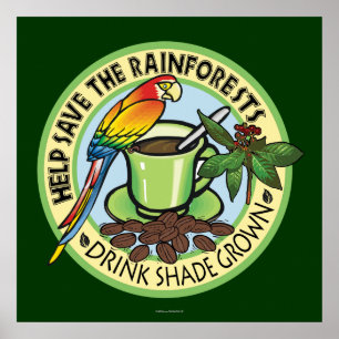 Poster Café à l'ombre