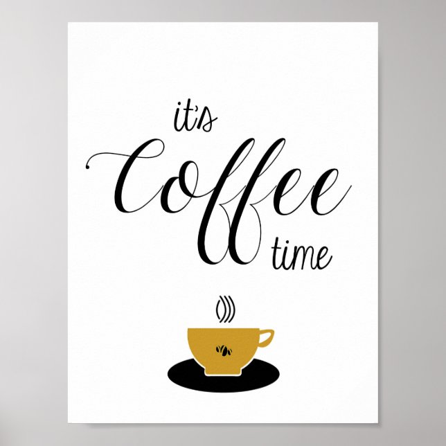 Poster Café Art, C'est l'heure du café, Amateur de café (Devant)