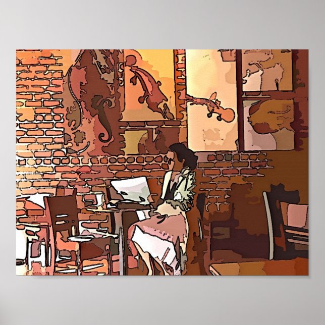 Poster Café Artistique (Devant)