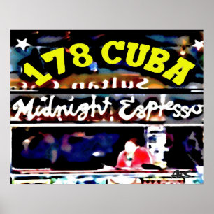 POSTER CAFE CON LECHE