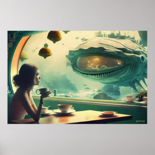 Poster Cafe Corona (Avec Logo En Dessin)