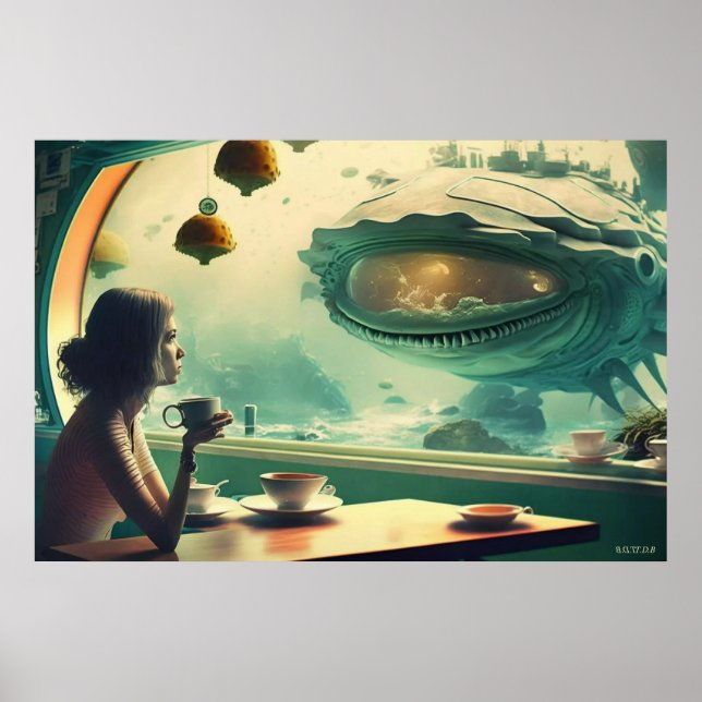 Poster Cafe Corona (Avec Logo En Dessin) (Devant)