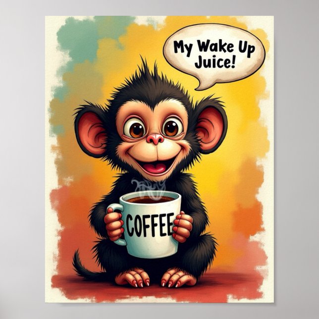 Poster Café Cute (Devant)