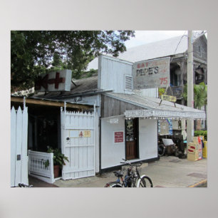 Poster Café de Key West Pepe historique