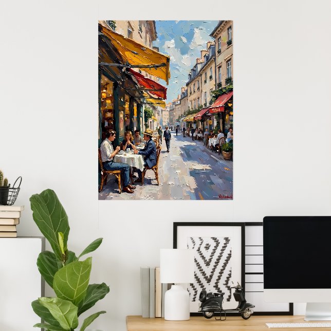 Poster Café de Paris (Bureau à domicile)