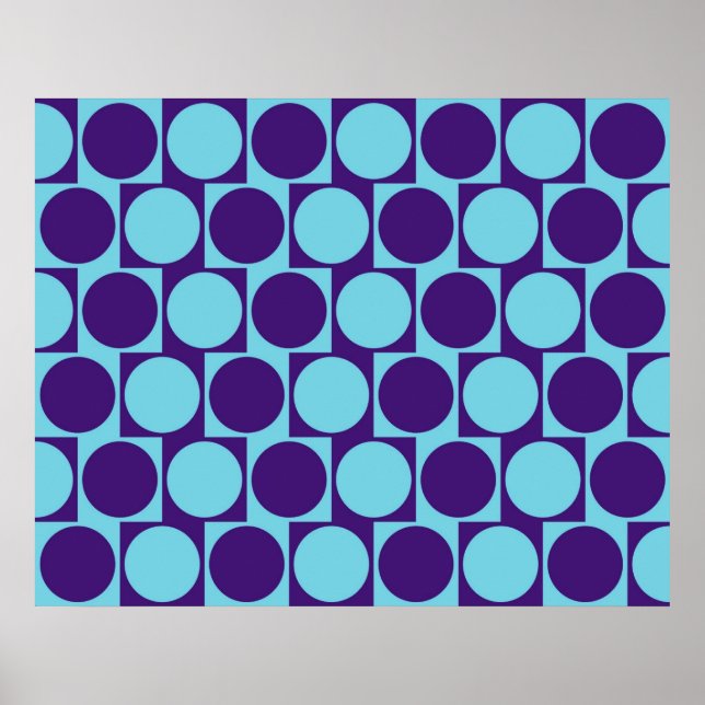Poster Café d'illusion optique Cercles d'effet de mur ble (Devant)