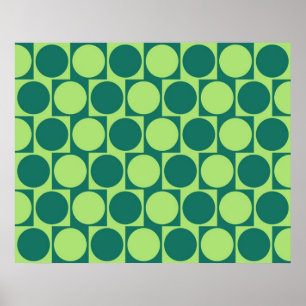 Poster Café d'illusion optique Cercles d'effet de mur ver