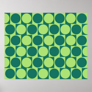 Poster Café d'illusion optique Cercles d'effet de mur ver