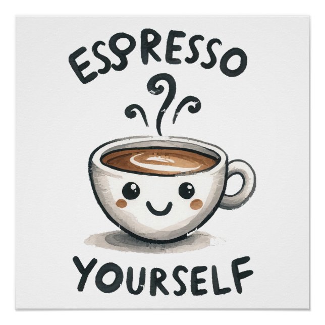 Poster Café Espresso Yourself (Devant)