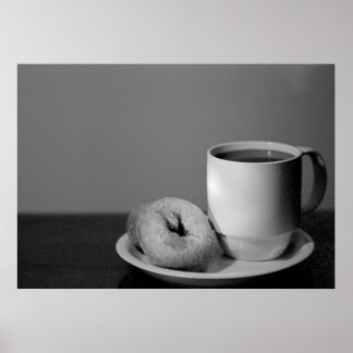 Poster Café et beignets