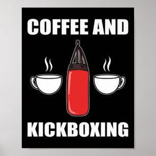 Poster Café et kickboxing