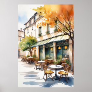 Poster Café extérieur