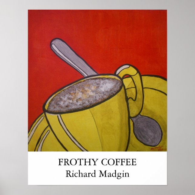 Poster Café Frothy (Devant)