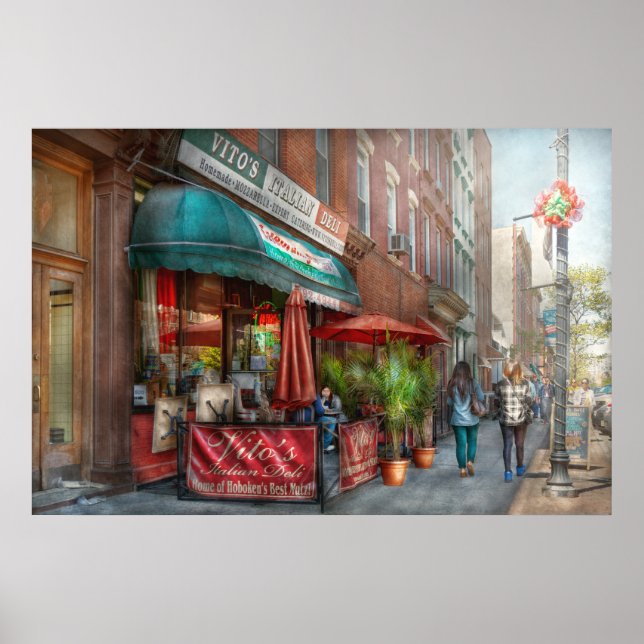 Poster Café - Hoboken, NJ - Vito's Italian Deli (Devant)