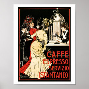 Poster café italien vintage espresso et