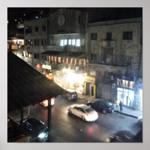 Poster Café Jafra, Vieux Centre-ville, Jordanie