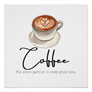 Poster Café : le partenaire silencieux