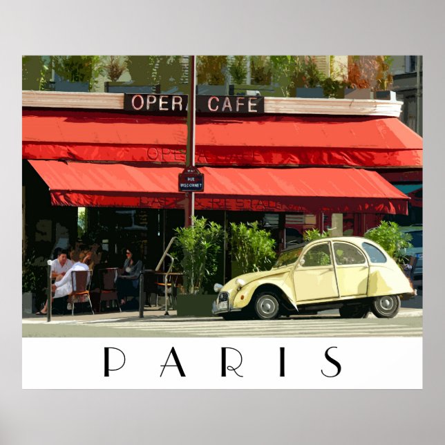Poster Café Paris (Devant)