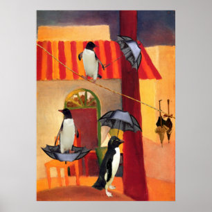 Poster Café Penguin