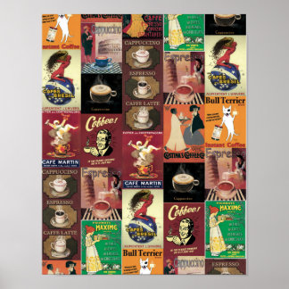 Poster Café-Poster Italien vintage