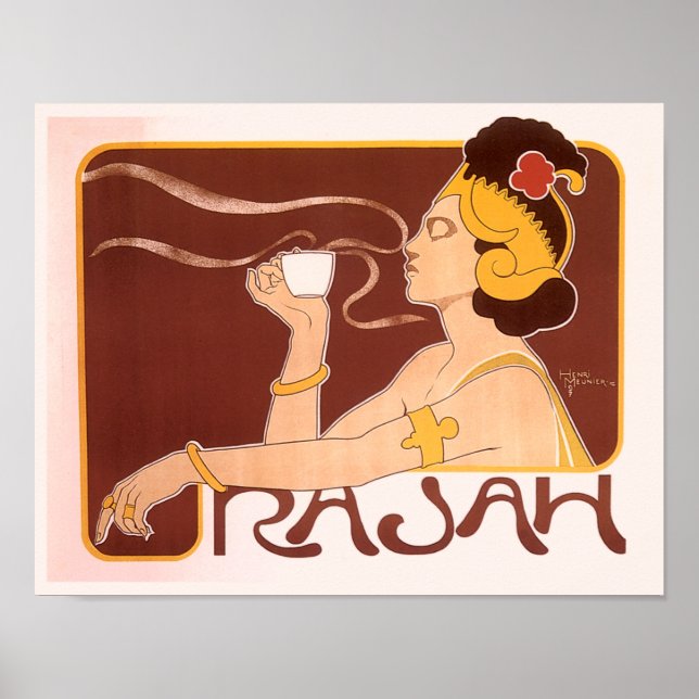Poster Café Rajah (Devant)
