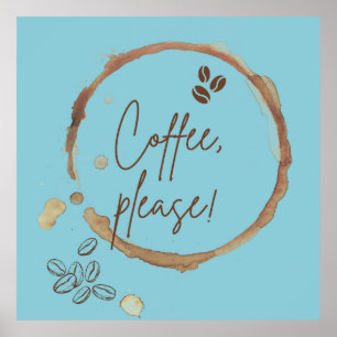 Poster Café S'Il Vous Plaît
