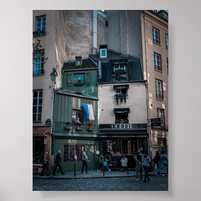 Poster Café Street Views à Paris (Devant)