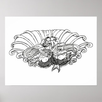 Poster café sur la côte