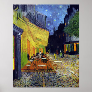 Poster Café Terrace at Night by Vincent van Gogh 1888