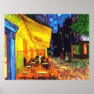 Poster Café Terrace At Night Painting Vincent van Gogh
